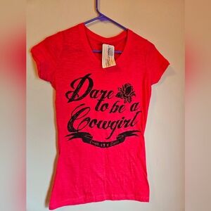Cowgirl shirt hot pink